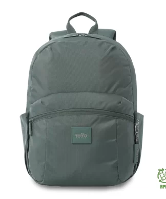 MORRAL TOTTO TRIK 2.0 PORTA PC 14" - TALLA M - VERDE