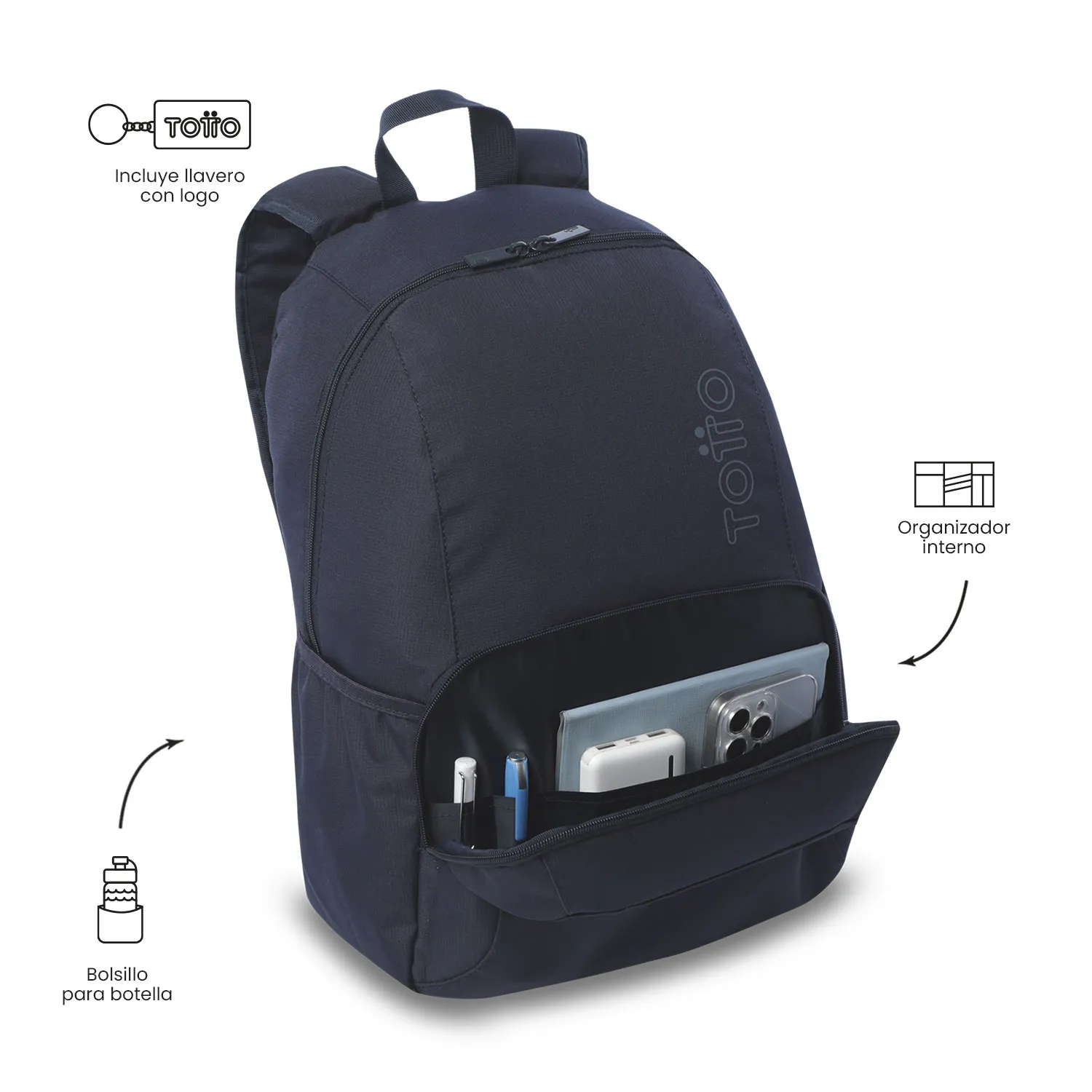 MORRAL TOTTO OMETTO 2.0 PORTA PC 14" - AZUL - Imagen 5