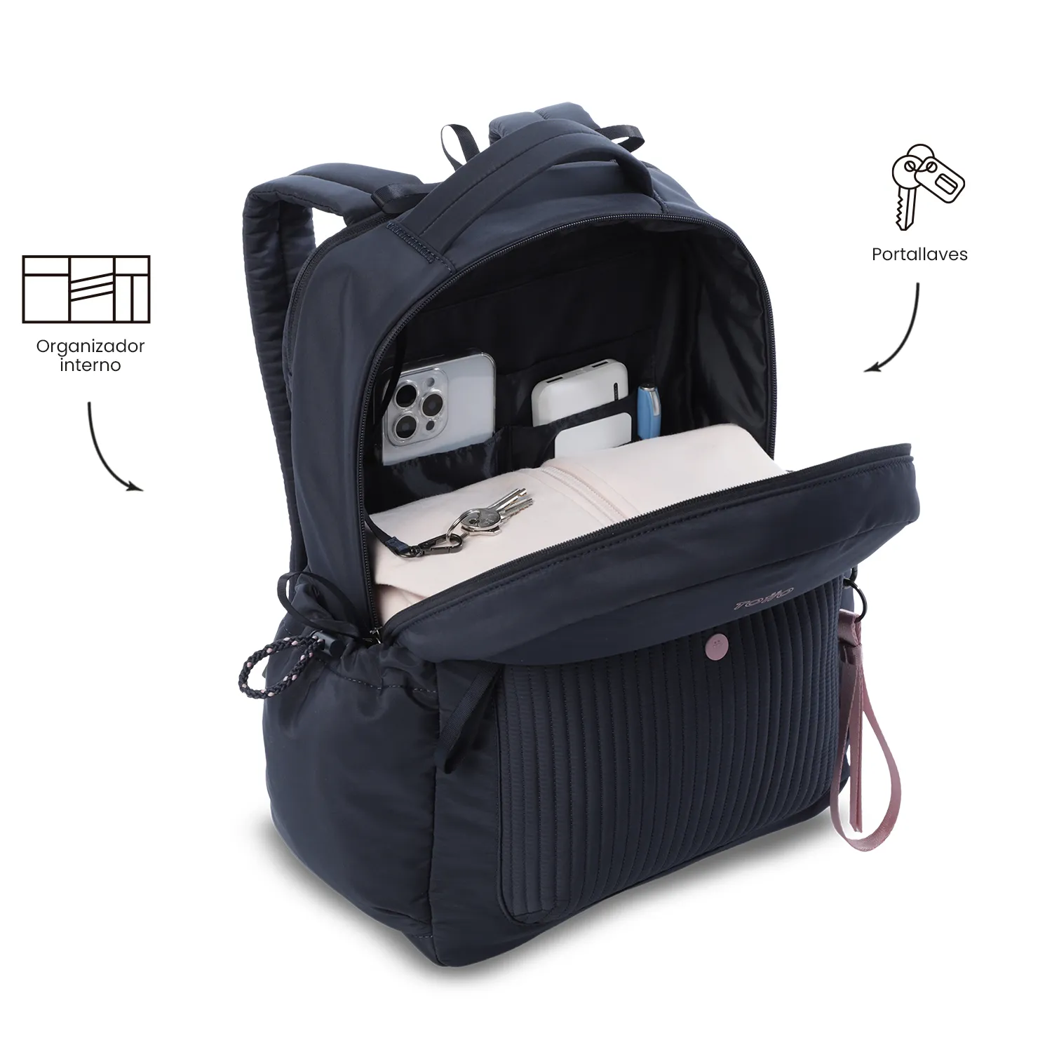 MORRAL TOTTO PRAGA PORTA PC 14" - AZUL - Imagen 6