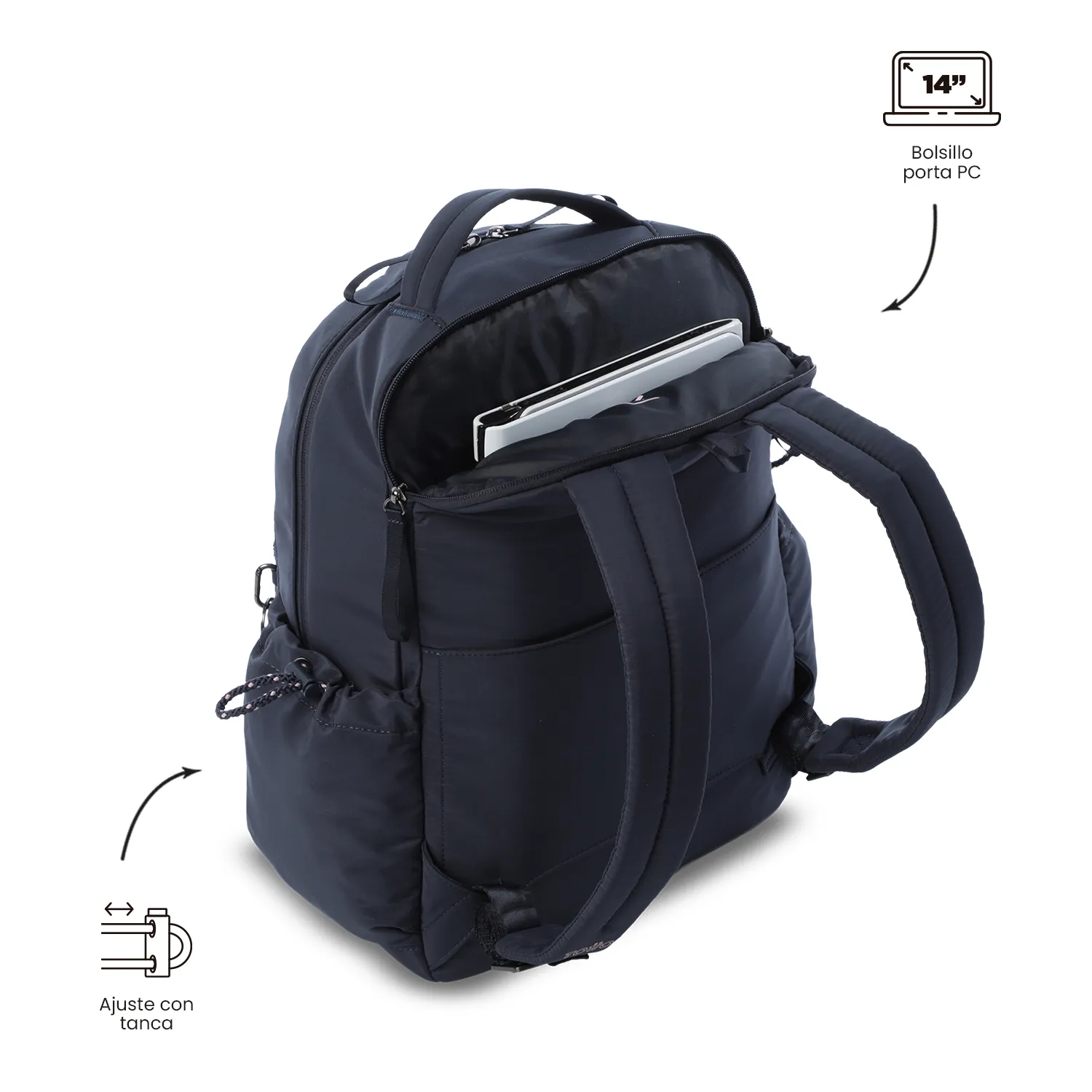 MORRAL TOTTO PRAGA PORTA PC 14" - AZUL - Imagen 5