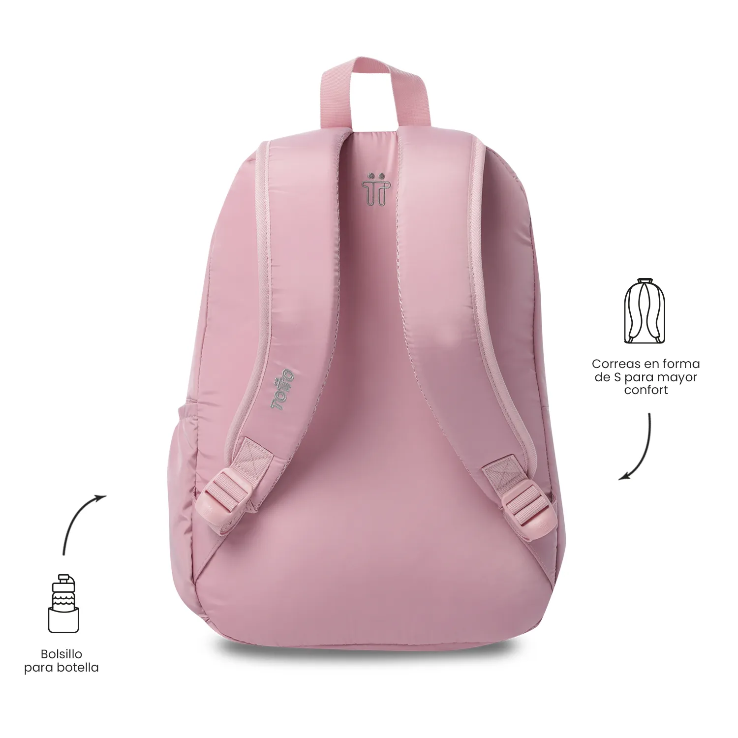 MORRAL TOTTO PALENCIA PORTA PC 13" - ROSADO - Imagen 4