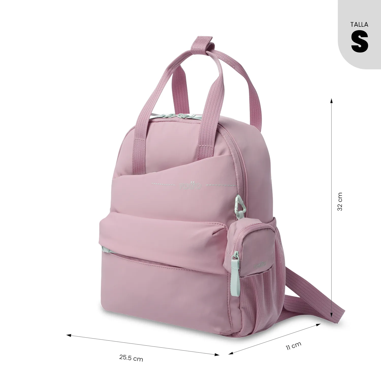 BOLSO MORRAL TOTTO SUZUKA PORTA TABLET 10" - ROSADO - Imagen 3