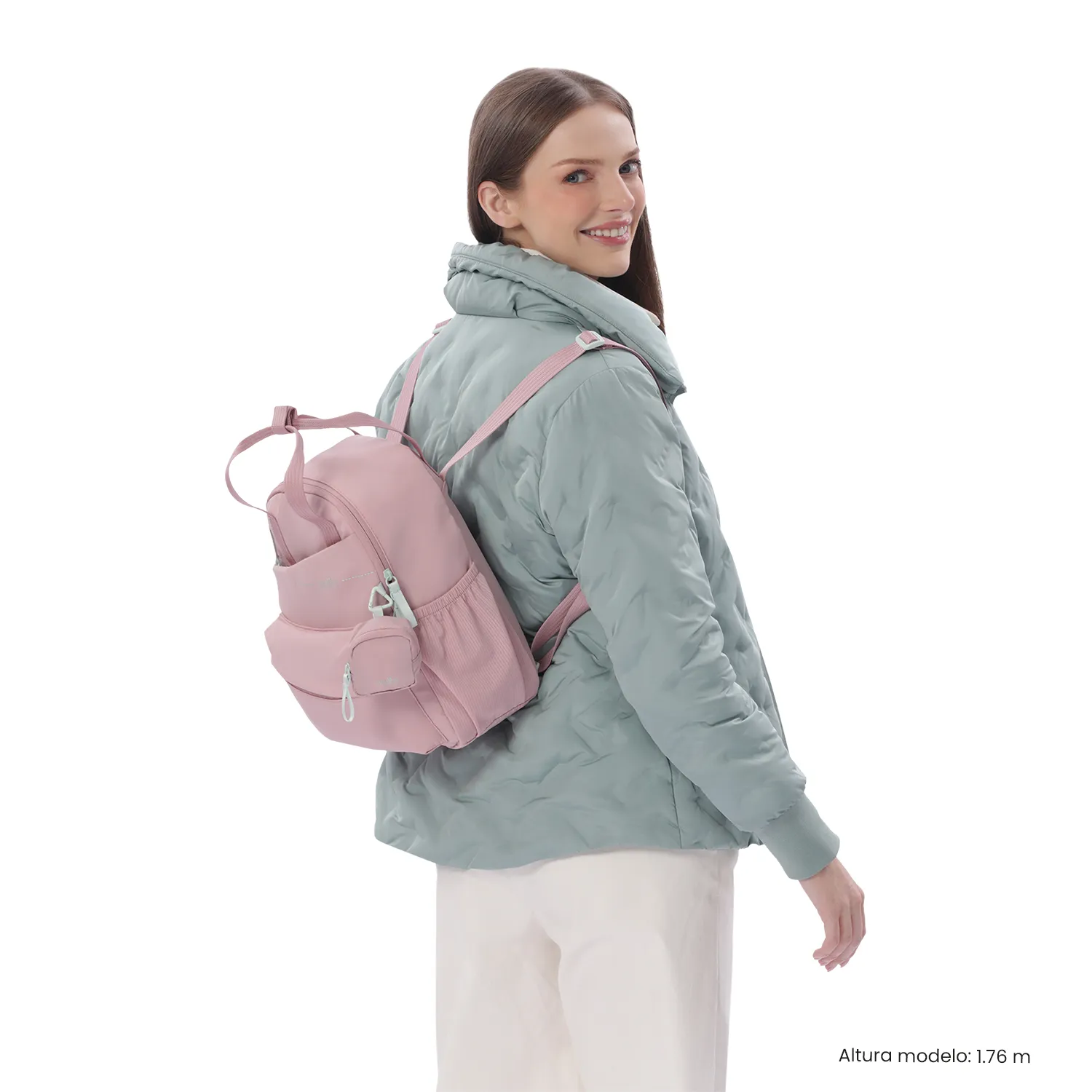 BOLSO MORRAL TOTTO SUZUKA PORTA TABLET 10" - ROSADO - Imagen 2