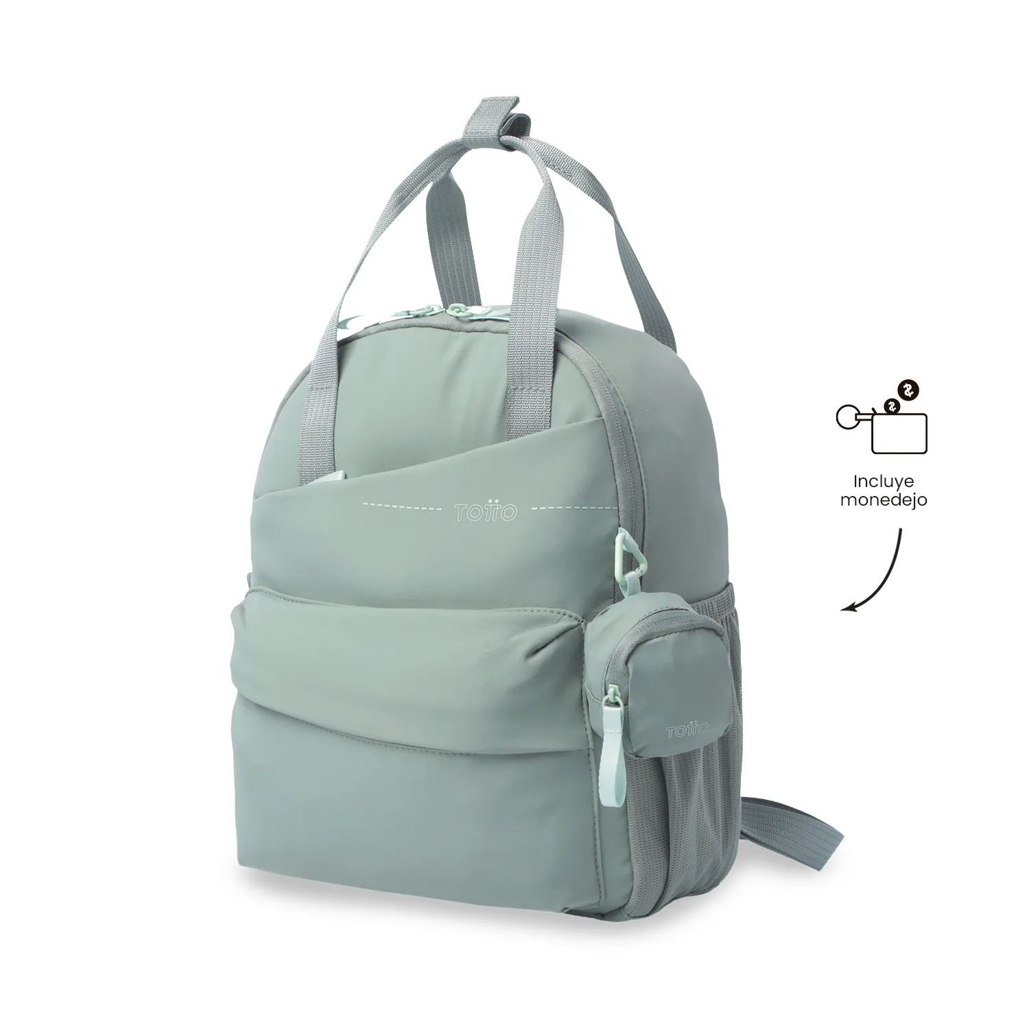 BOLSO MORRAL TOTTO SUZUKA PORTA TABLET 10" - VERDE - Imagen 6