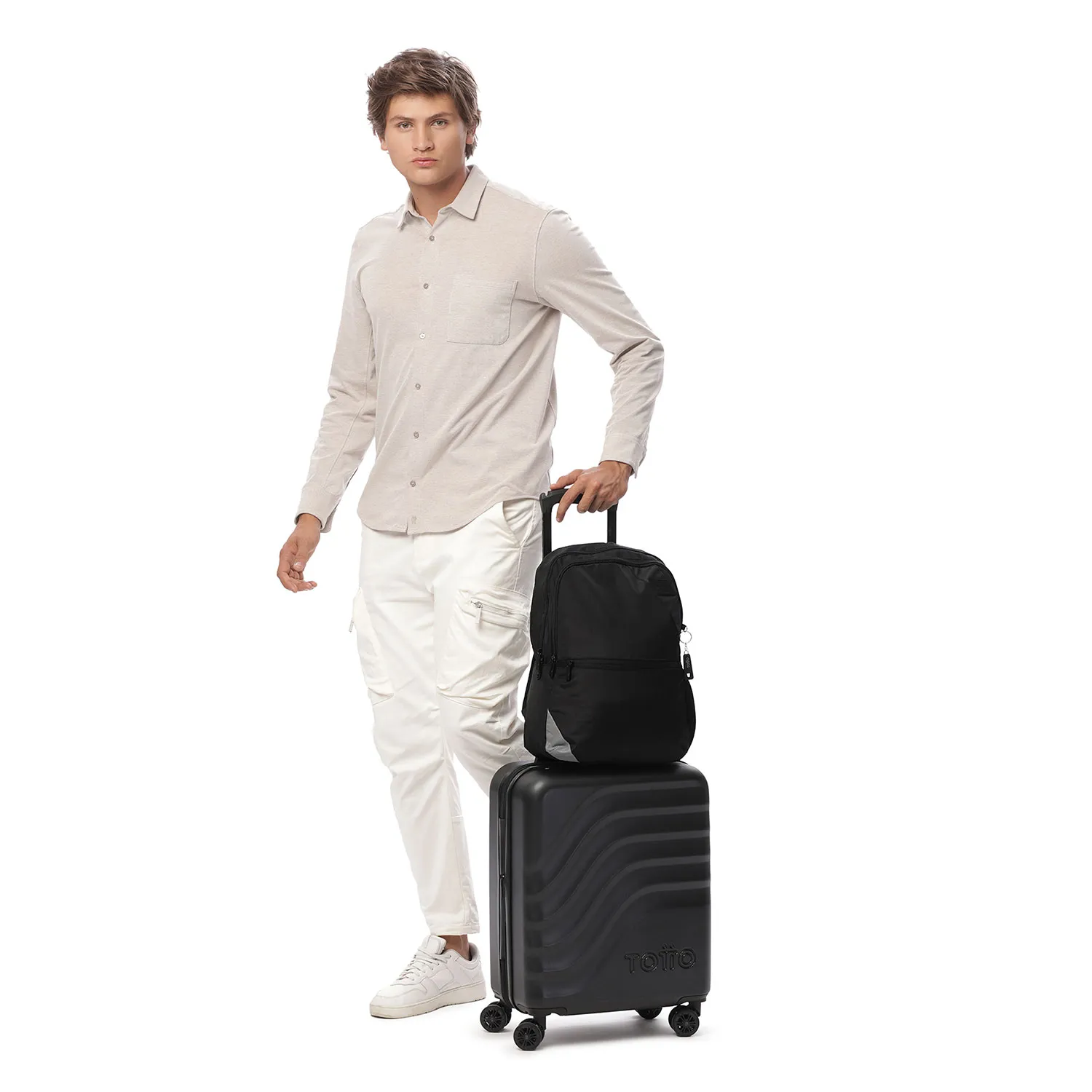 MORRAL TOTTO KOJI PORTA PC 15.4" - TALLA L - NEGRO - Imagen 8