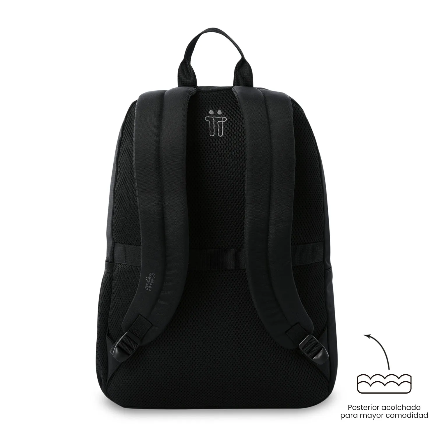 MORRAL TOTTO KOJI PORTA PC 15.4" - TALLA L - NEGRO - Imagen 4