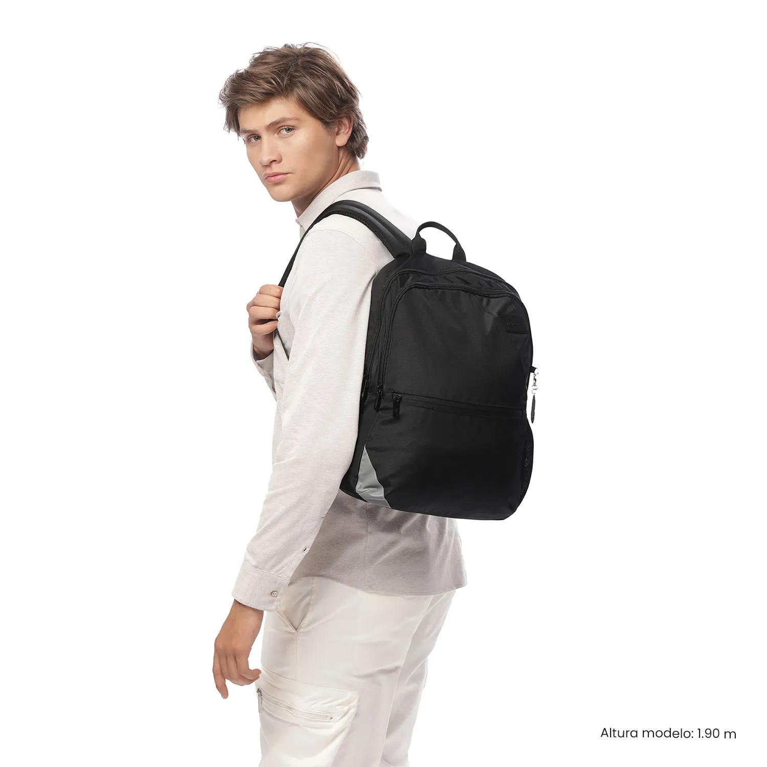 MORRAL TOTTO KOJI PORTA PC 15.4" - TALLA L - NEGRO - Imagen 2