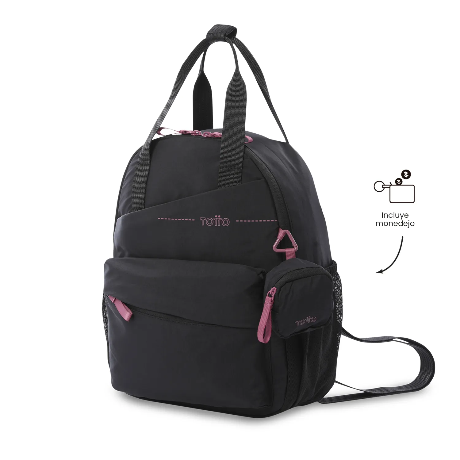 BOLSO MORRAL TOTTO SUZUKA PORTA TABLET 10" - NEGRO - Imagen 6
