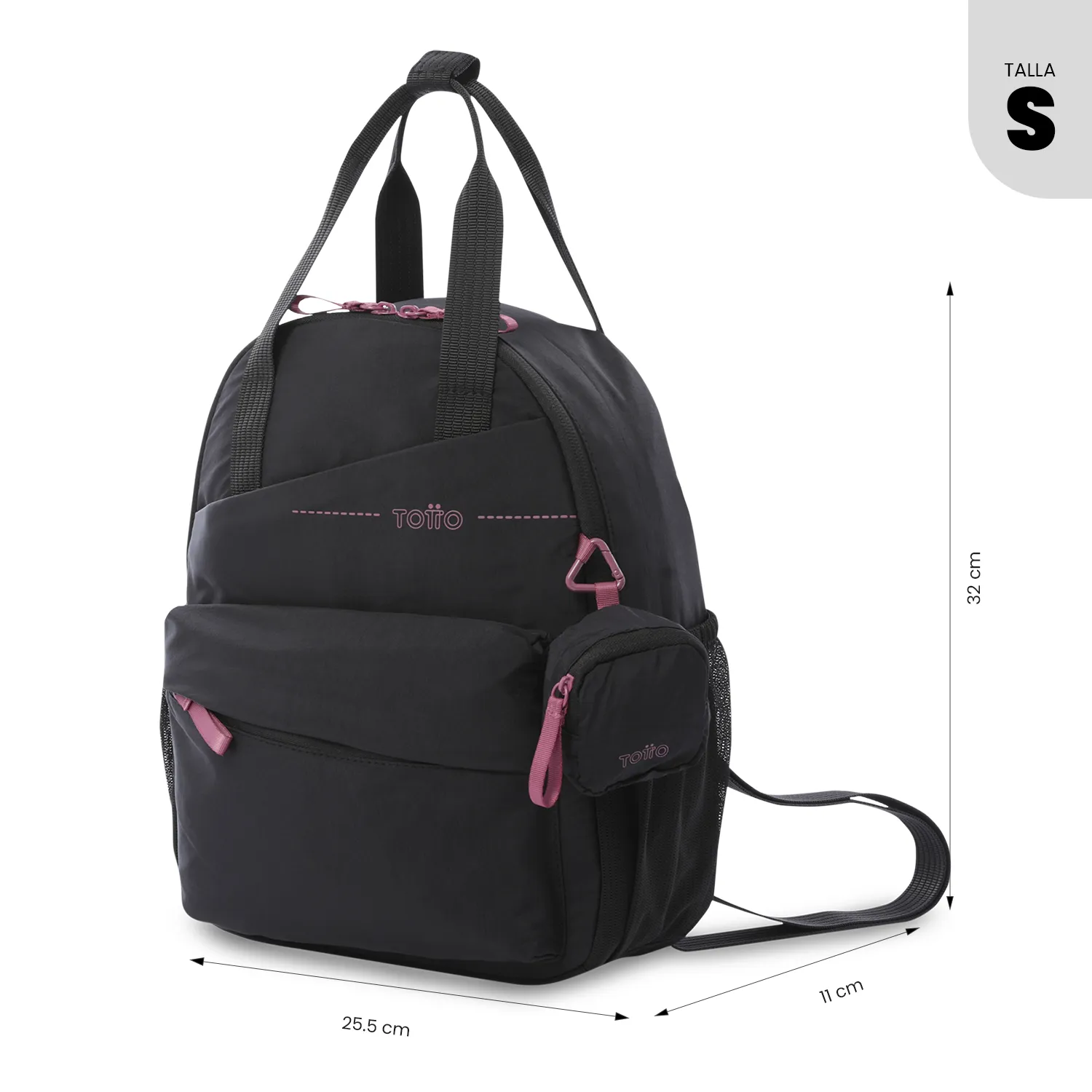 BOLSO MORRAL TOTTO SUZUKA PORTA TABLET 10" - NEGRO - Imagen 3