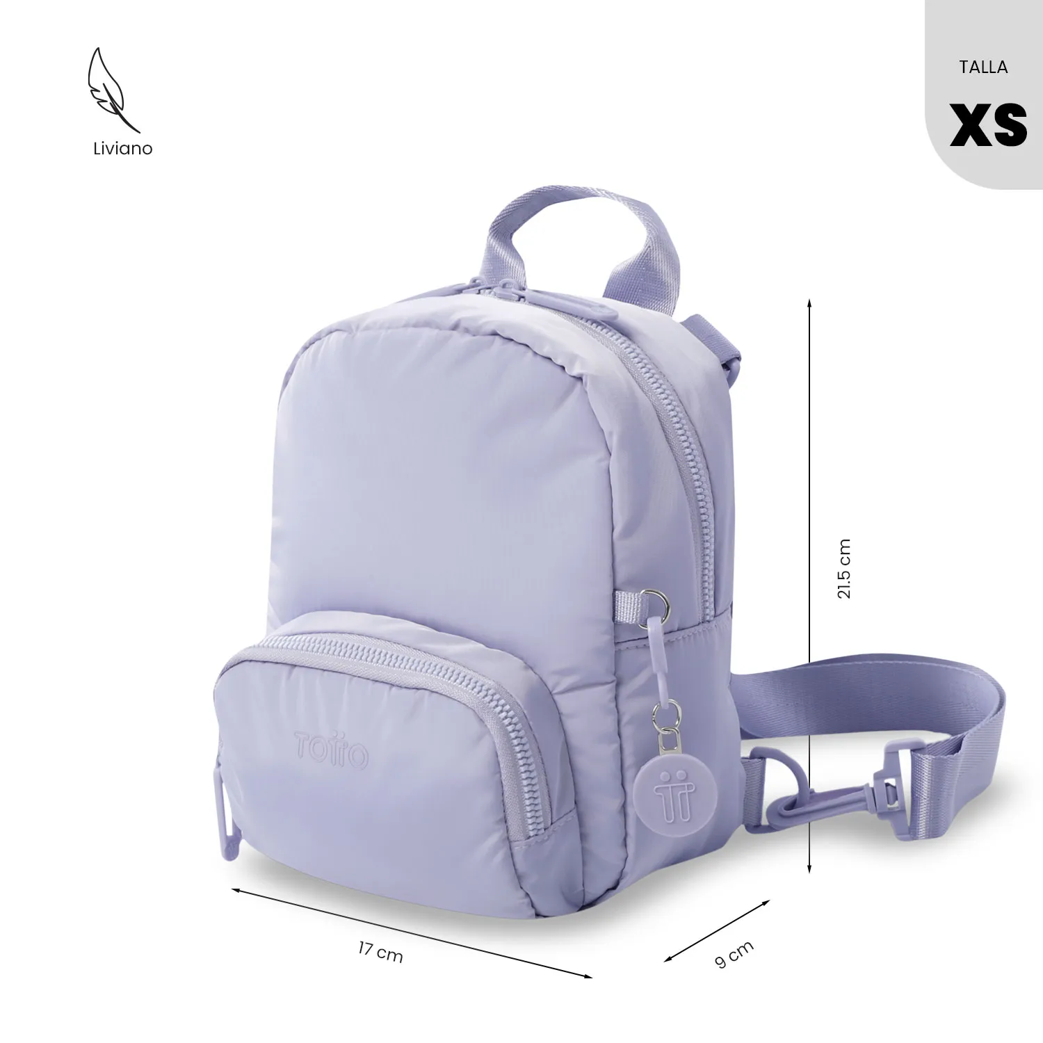 BOLSO MORRAL TOTTO YUEN 2.0 3 EN 1 - LILA - Imagen 3