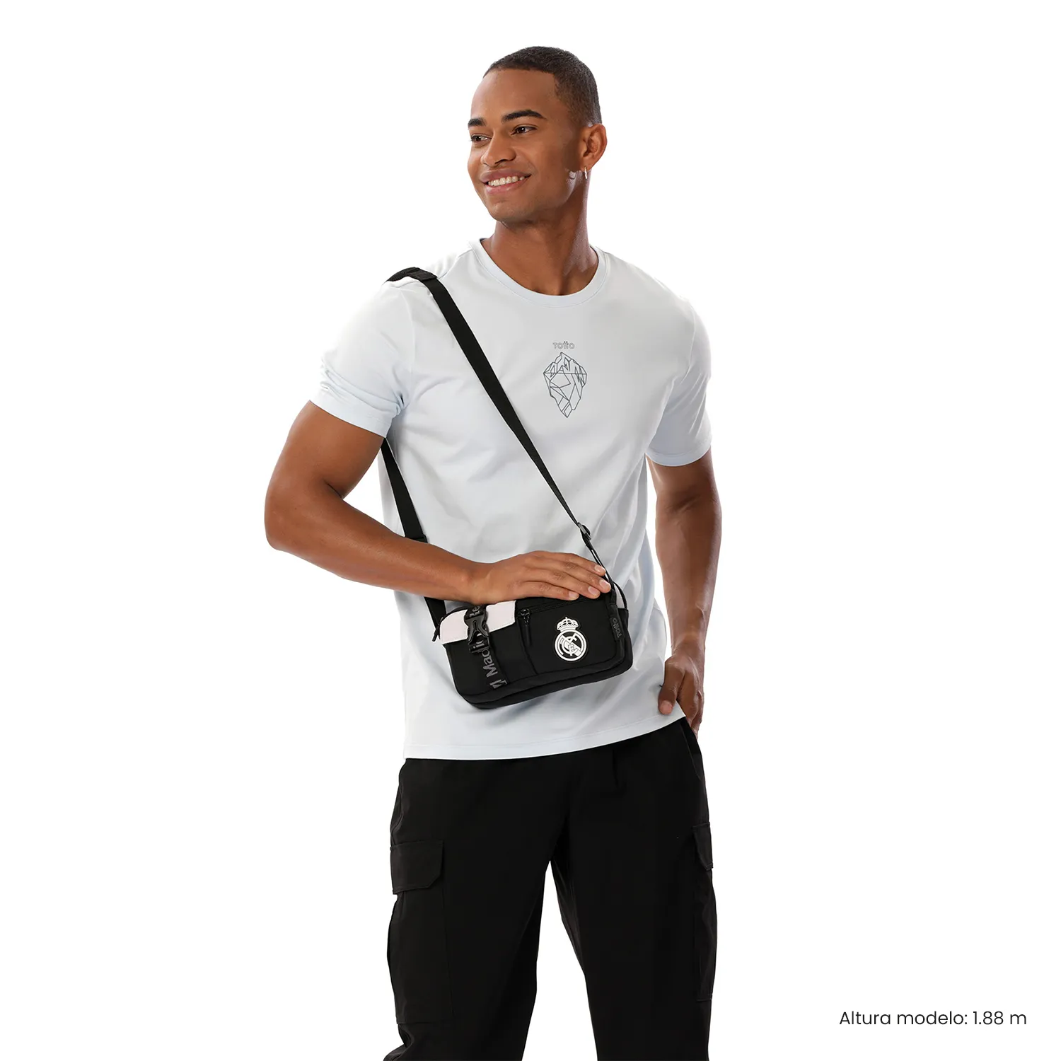 BOLSO TOTTO FOREVER REAL MADRID - NEGRO - Imagen 2