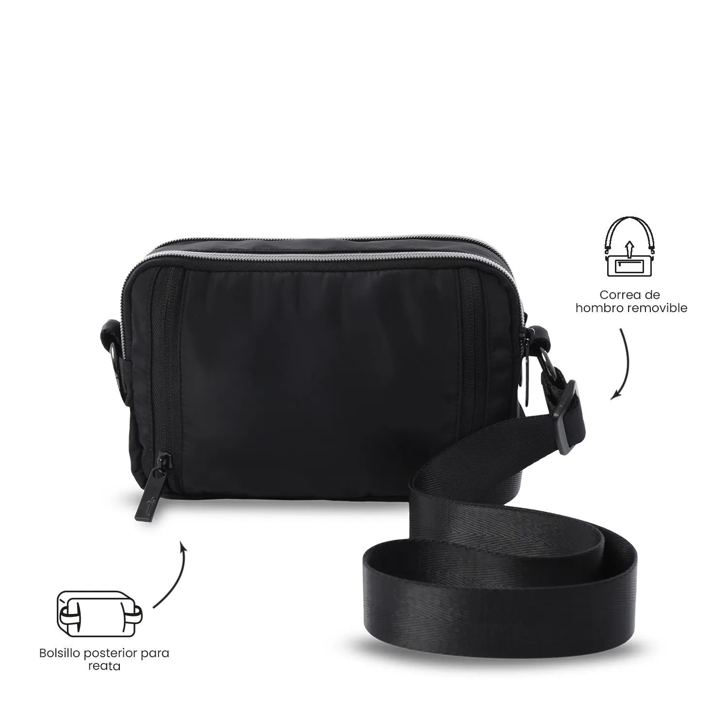 BOLSO TOTTO FUNTY 3.0 2 EN 1 - NEGRO - Imagen 6