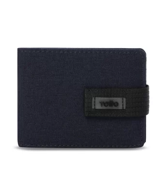 BILLETERA TOTTO GOBI RFID BLOCKER - AZUL