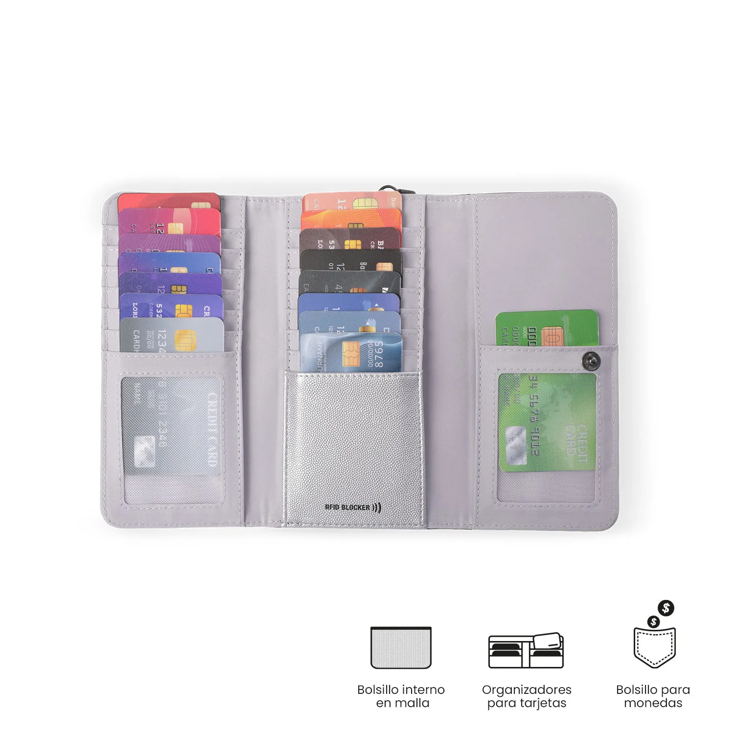 BILLETERA TOTTO SOUL RFID BLOCKER - CAFE - Imagen 4