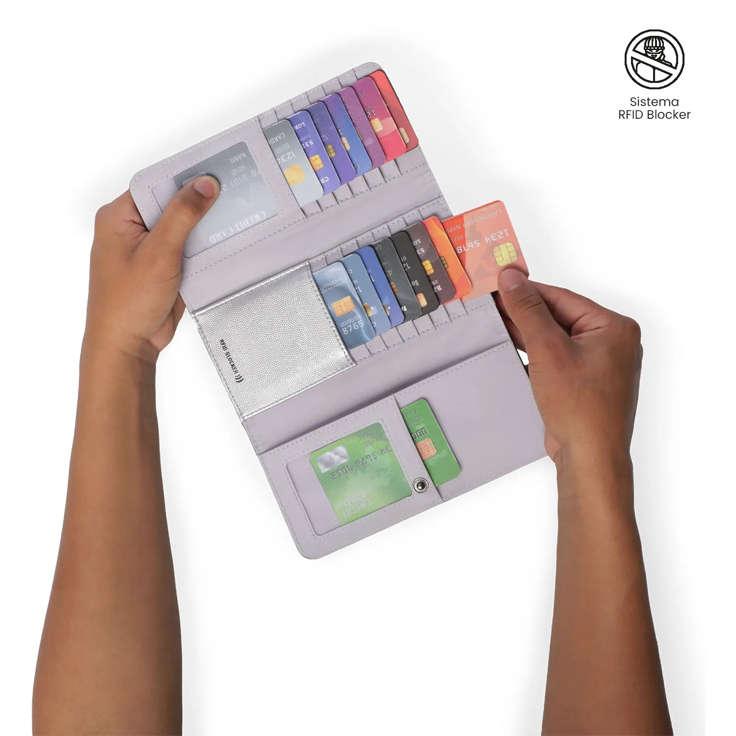BILLETERA TOTTO SOUL RFID BLOCKER - CAFE - Imagen 3