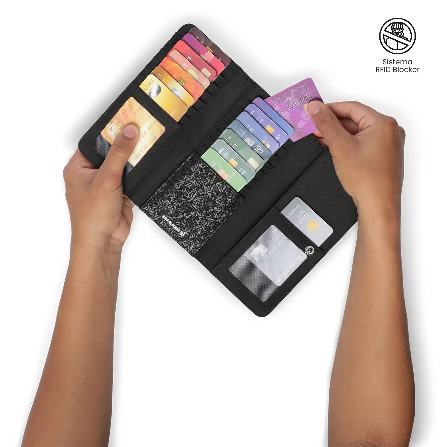 BILLETERA TOTTO SOUL RFID BLOCKER - LILA - Imagen 3