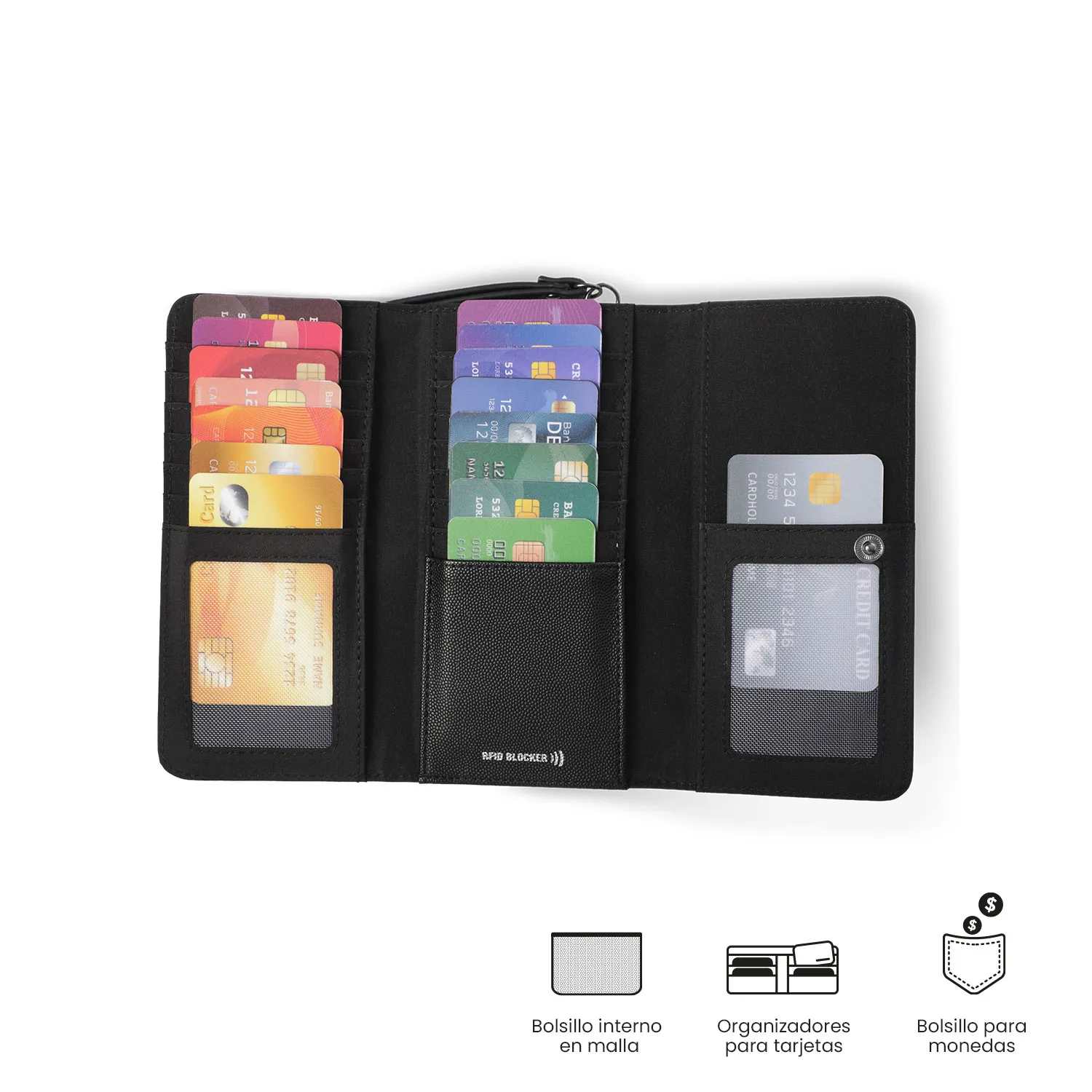 BILLETERA TOTTO SOUL RFID BLOCKER - LILA - Imagen 4