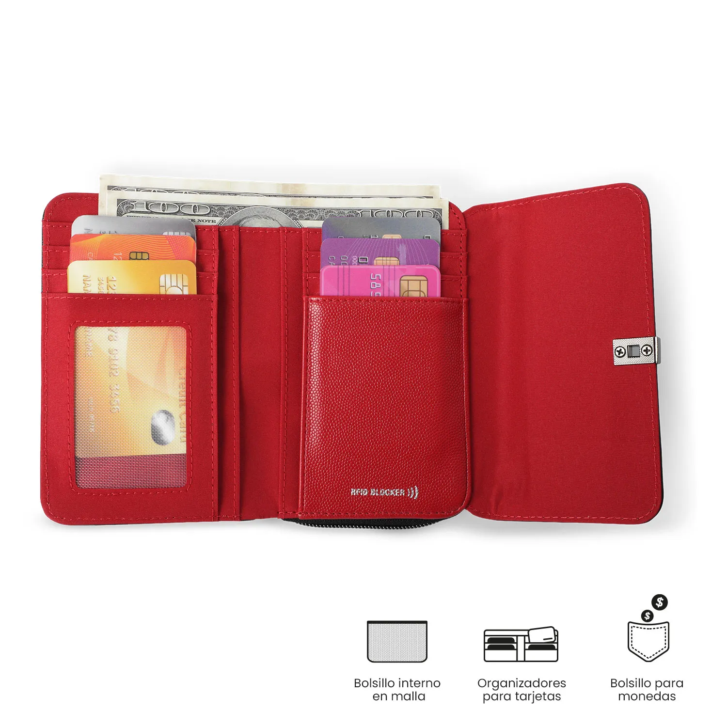 BILLETERA TOTTO SOUL RFID BLOCKER - NEGRO - Imagen 4