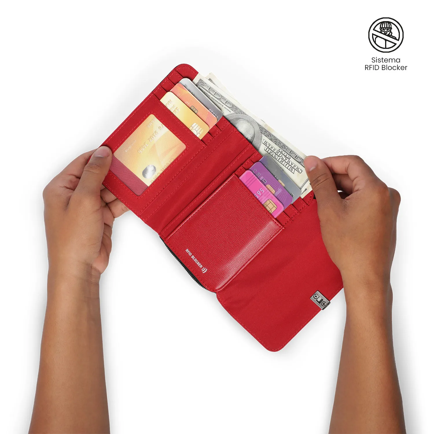 BILLETERA TOTTO SOUL RFID BLOCKER - NEGRO - Imagen 3