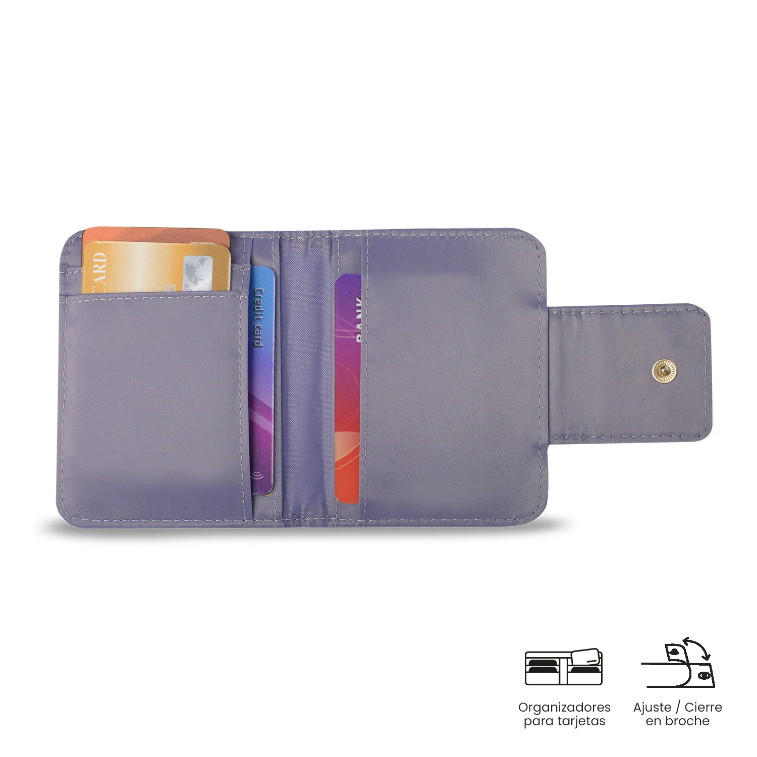 PORTADOCUMENTOS TOTTO BEL RFID BLOCKER - MORADO - Imagen 4