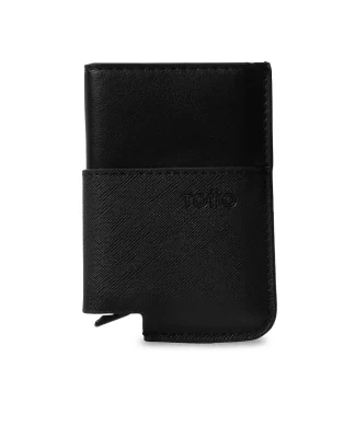 PORTADOCUMENTOS TOTTO SAFFIANO RFID BLOCKER - NEGRO