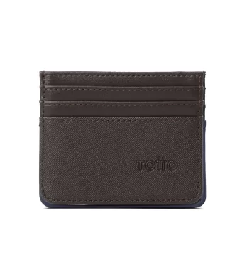 PORTADOCUMENTOS TOTTO SAFFIANO 2 RFID BLOCKER - CAFE