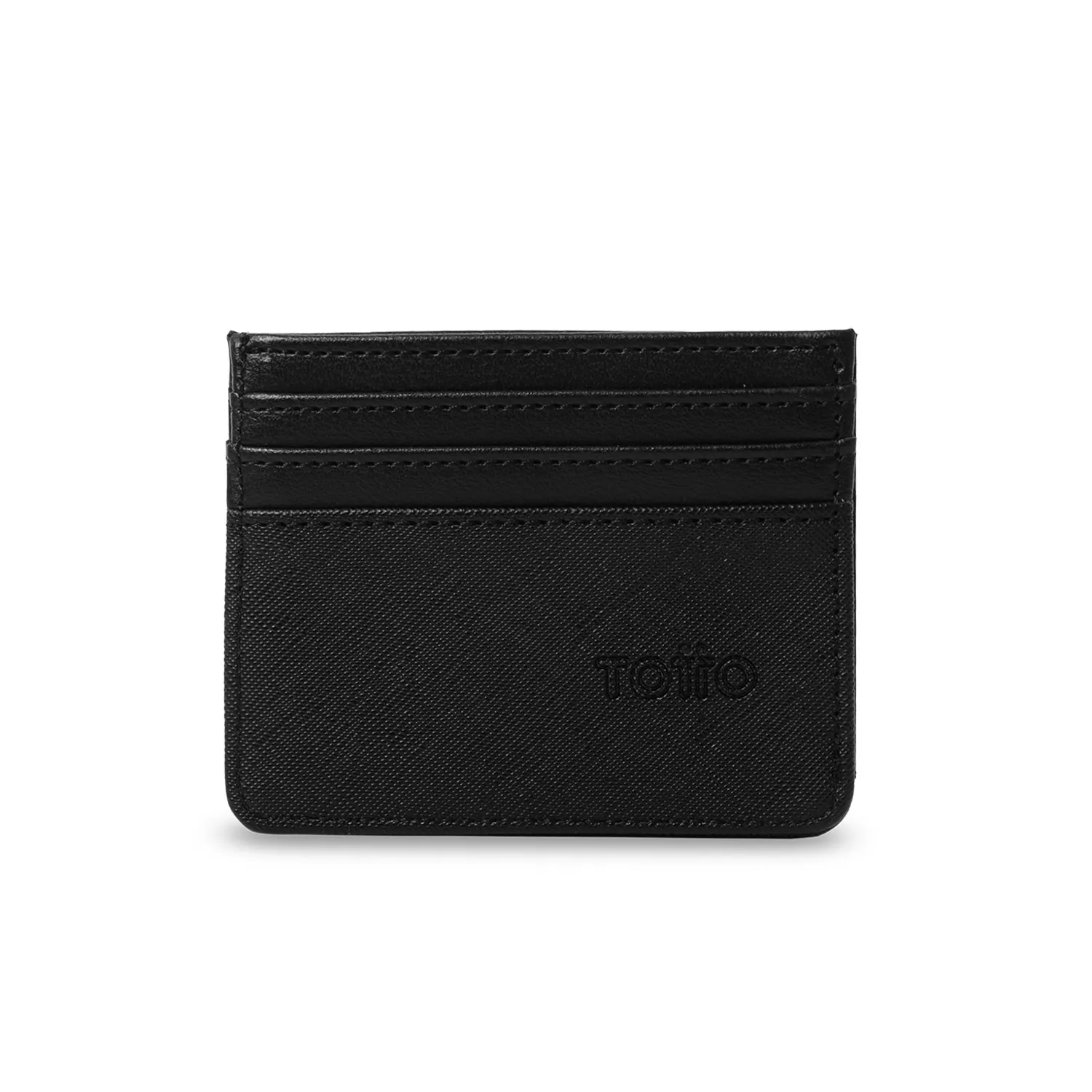 PORTADOCUMENTOS TOTTO SAFFIANO 2 RFID BLOCKER - NEGRO