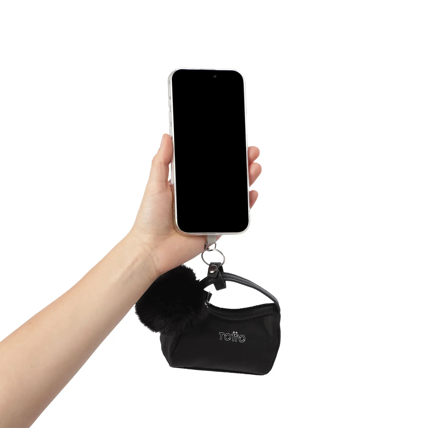 LLAVERO MONEDERO TOTTO ADELAIDE CHARM - NEGRO - Imagen 5