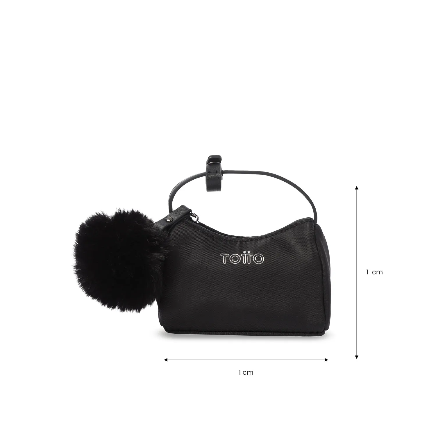 LLAVERO MONEDERO TOTTO ADELAIDE CHARM - NEGRO - Imagen 2