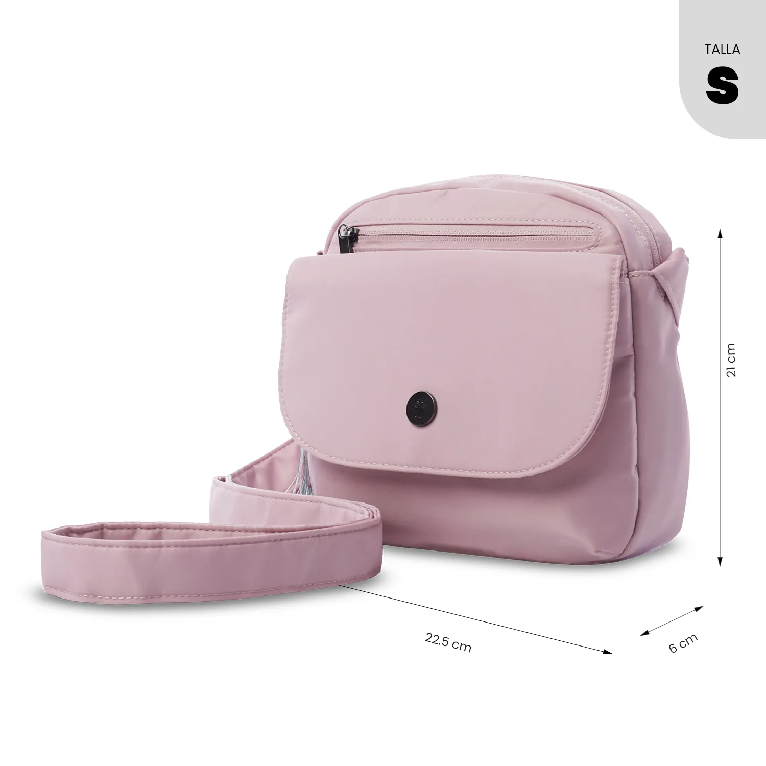 BOLSO TOTTO CORNEANA CROSSBODY - ROSADO - Imagen 2