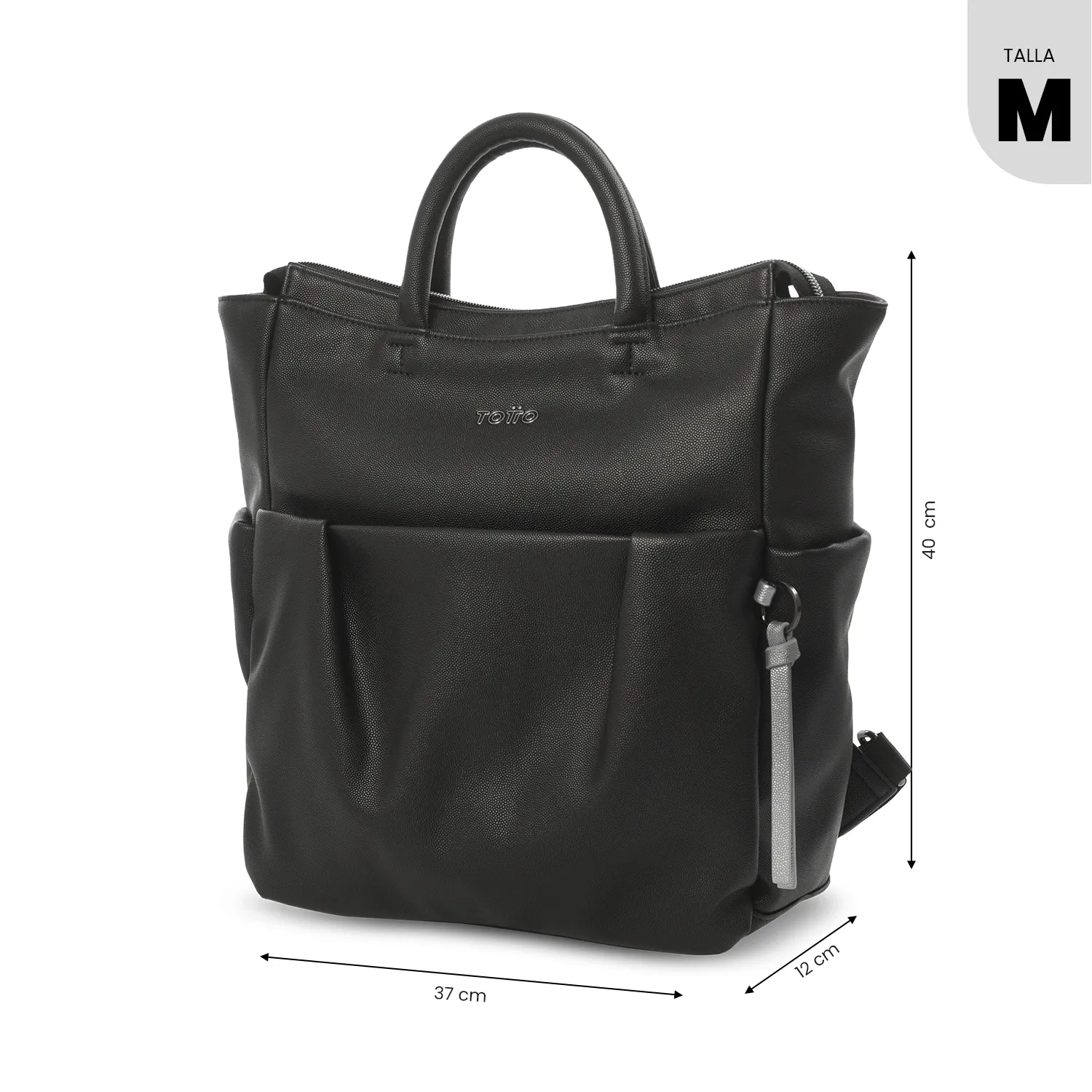 BOLSO TOTTO SOUL - NEGRO - Imagen 2