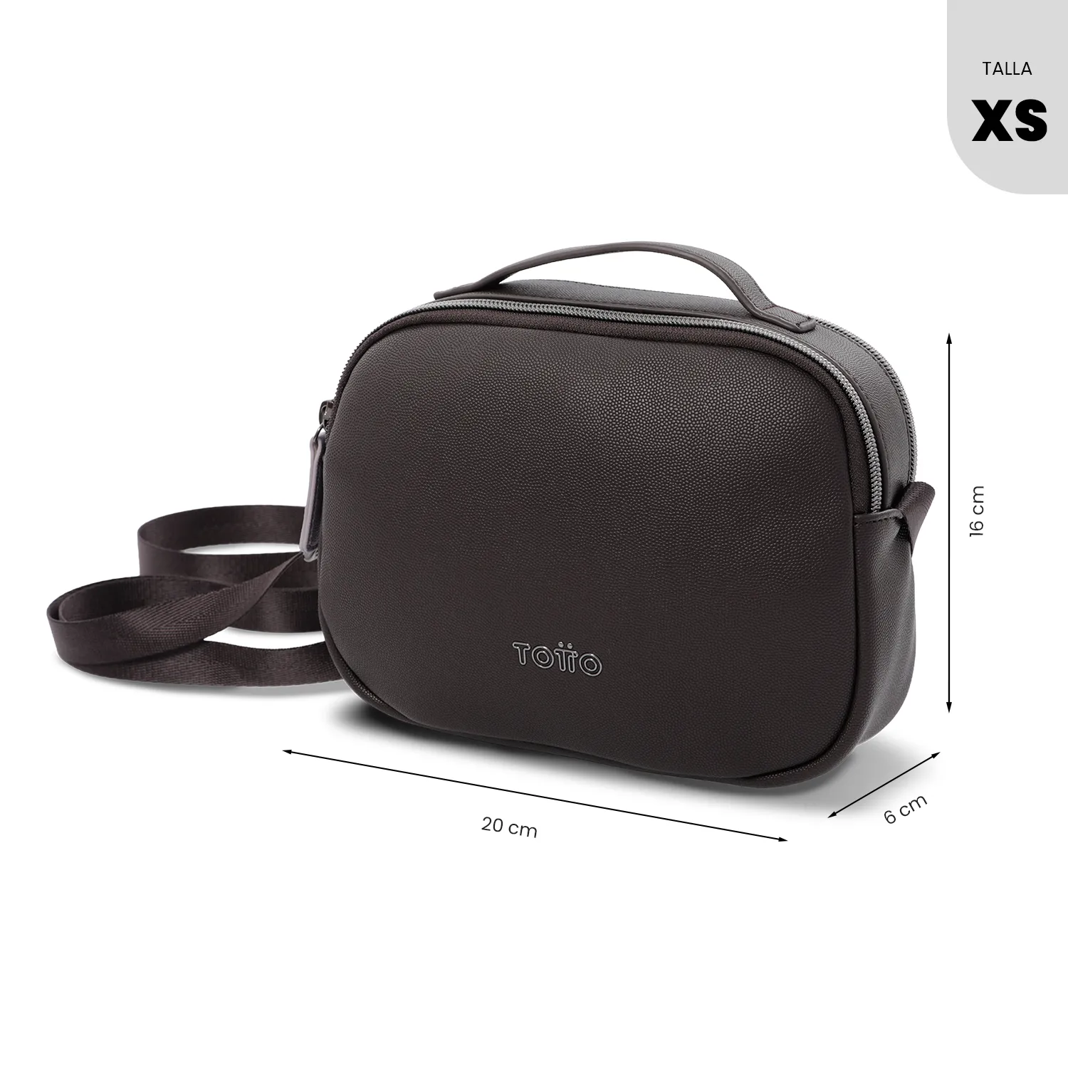 BOLSO TOTTO SOUL LIRA - CAFE - Imagen 2
